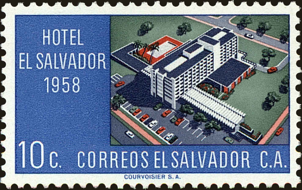 Front view of Salvador, El 699 collectors stamp