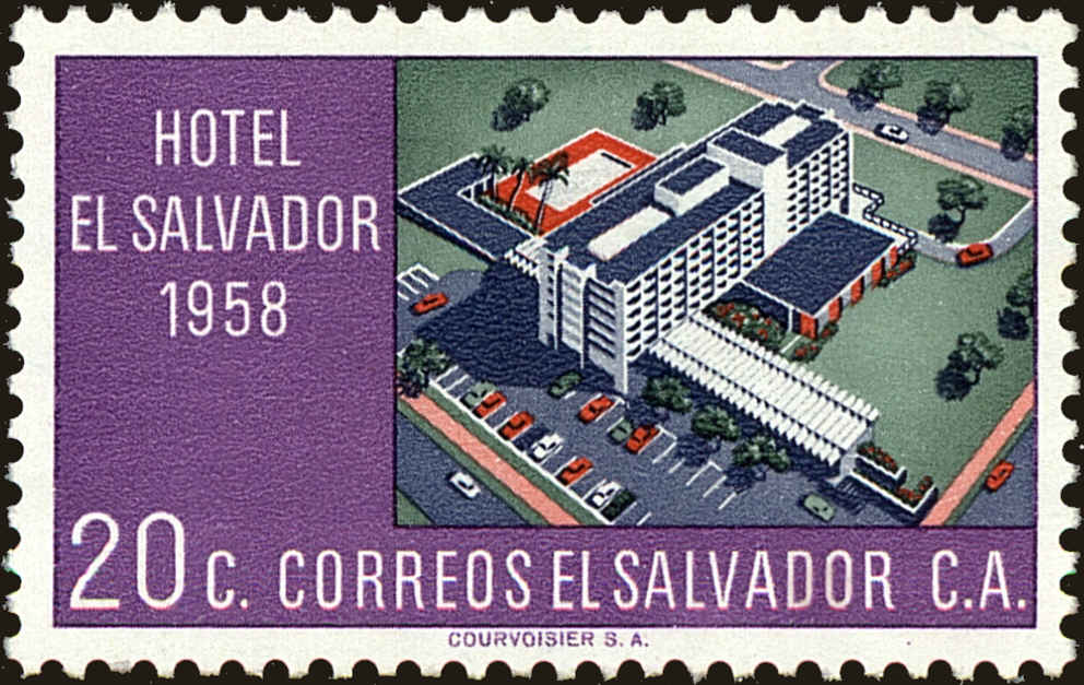 Front view of Salvador, El 701 collectors stamp