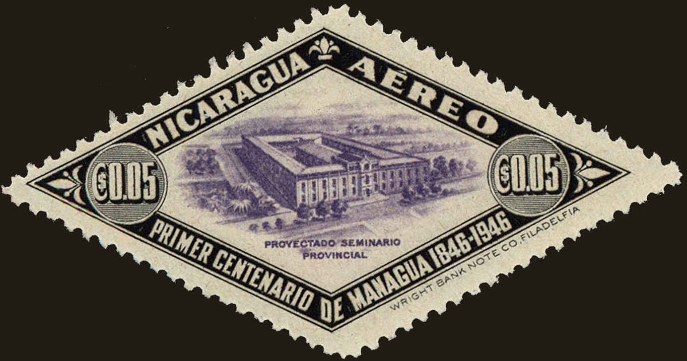 Front view of Nicaragua C277 collectors stamp