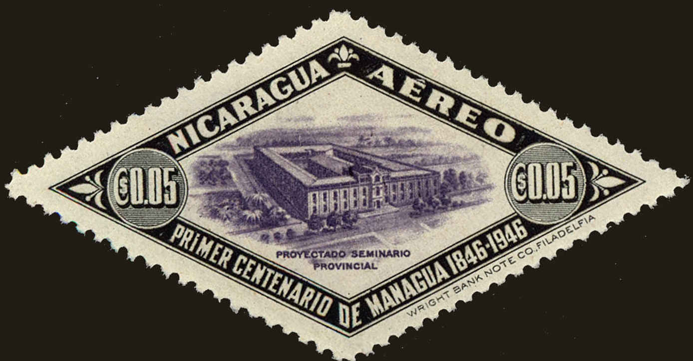 Front view of Nicaragua C277 collectors stamp