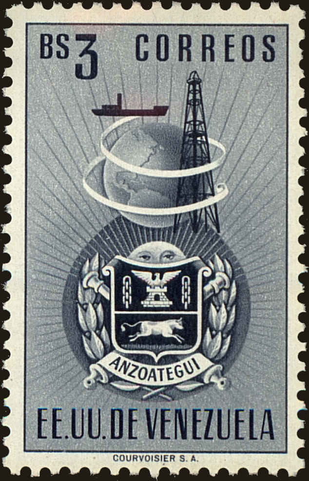 Front view of Venezuela 484 collectors stamp