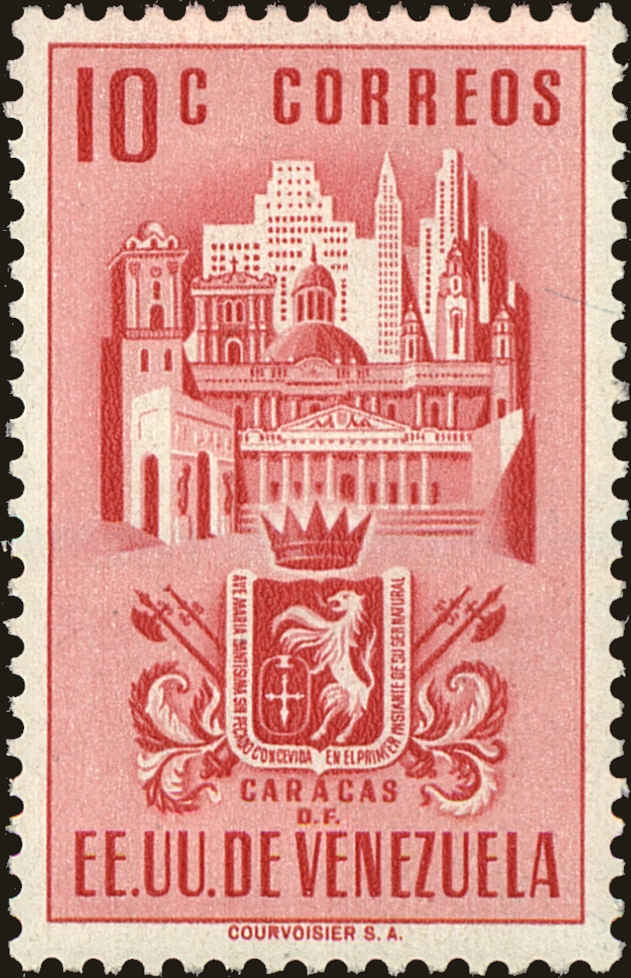 Front view of Venezuela 486 collectors stamp