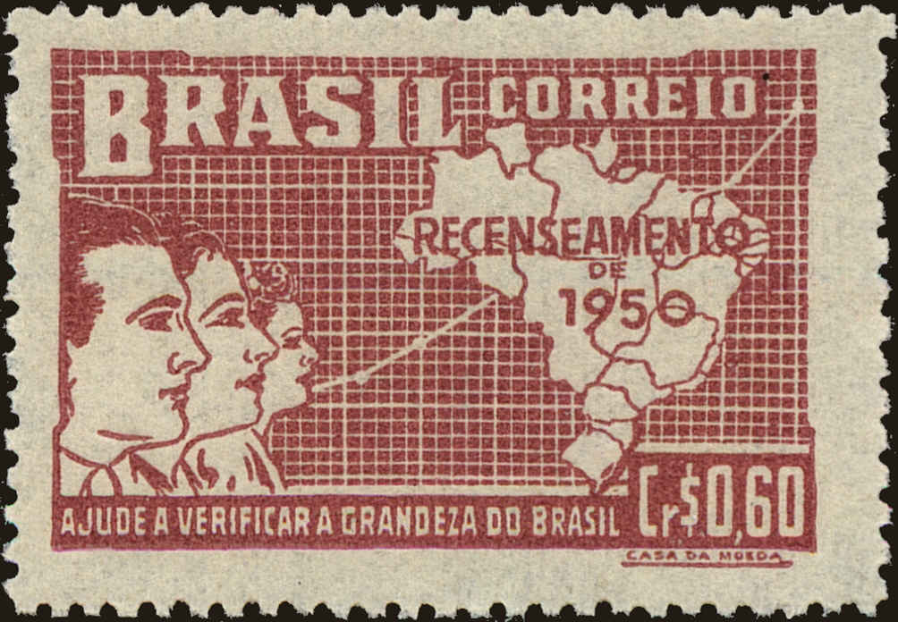 Front view of Brazil 697 collectors stamp