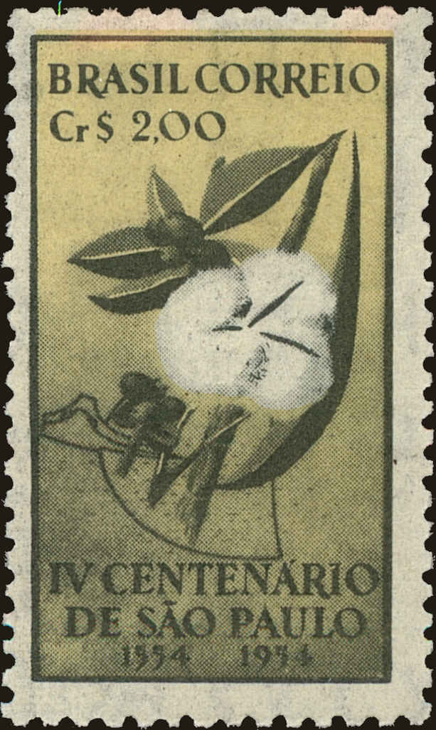 Front view of Brazil 735 collectors stamp