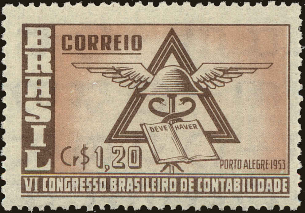 Front view of Brazil 739 collectors stamp