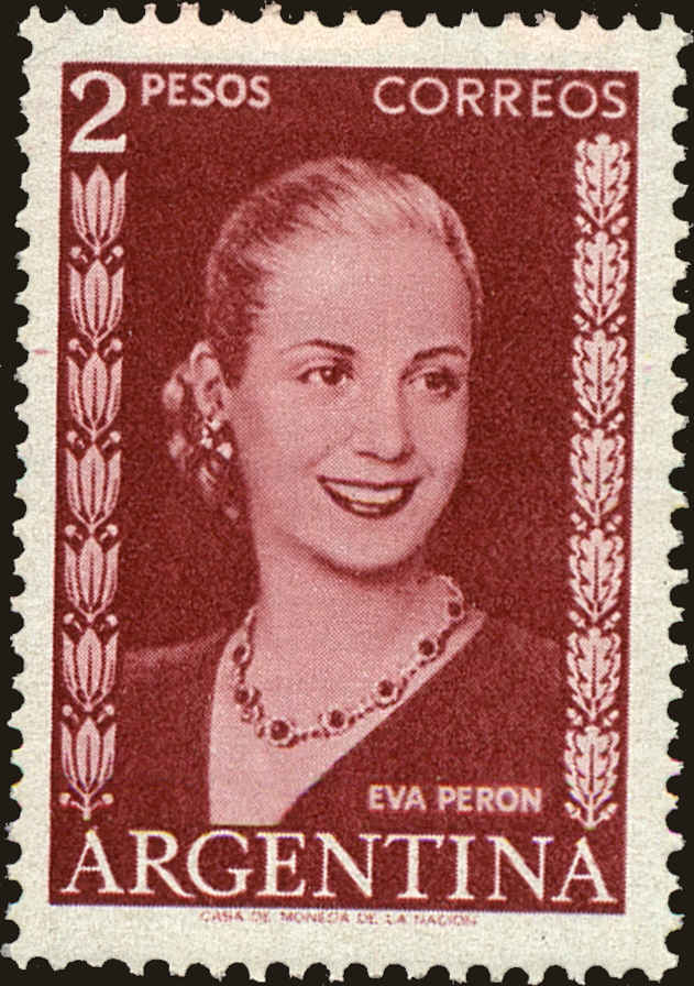 Front view of Argentina 613 collectors stamp