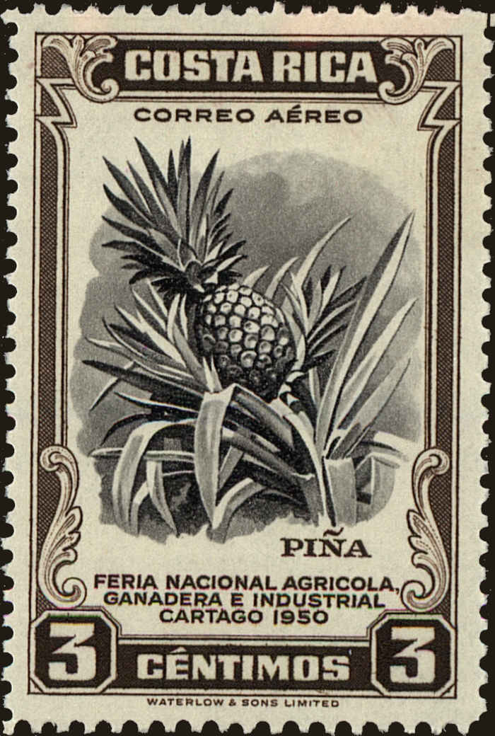 Front view of Costa Rica C199 collectors stamp