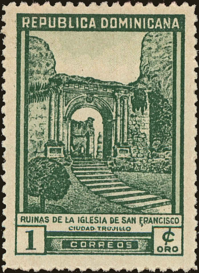 Front view of Dominican Republic 430 collectors stamp