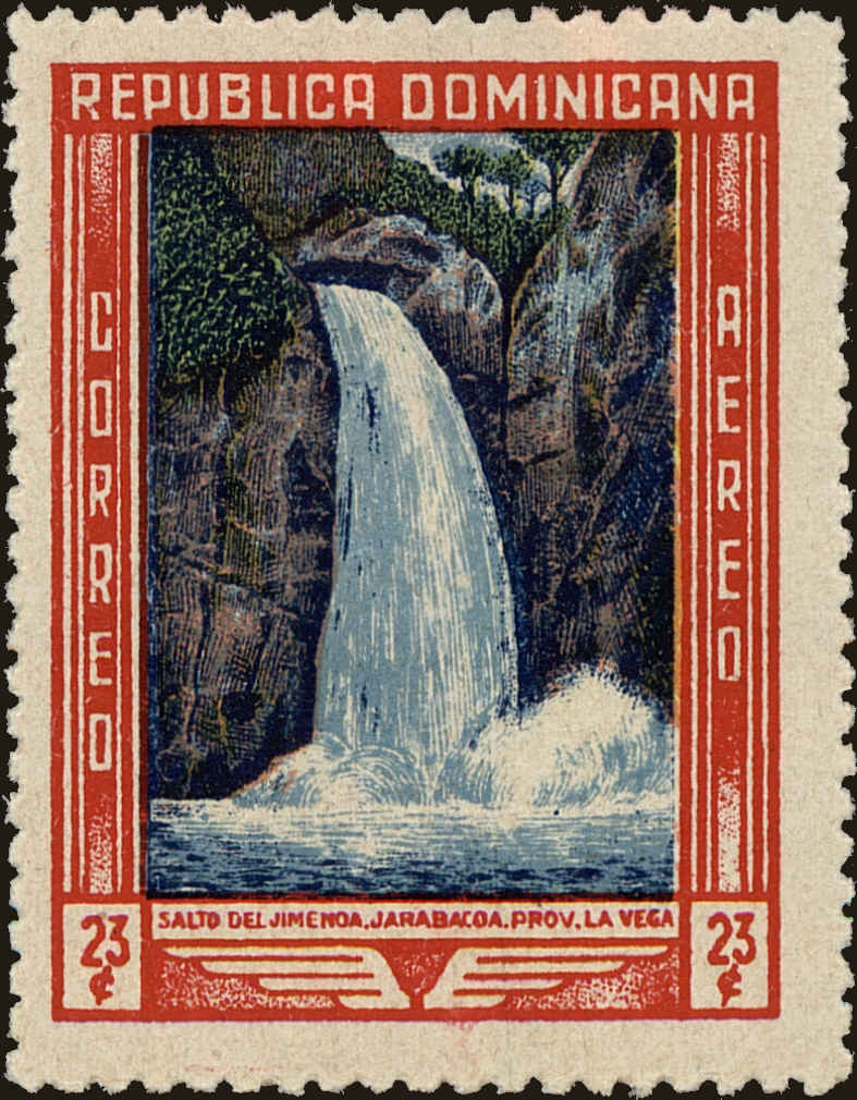 Front view of Dominican Republic C65 collectors stamp
