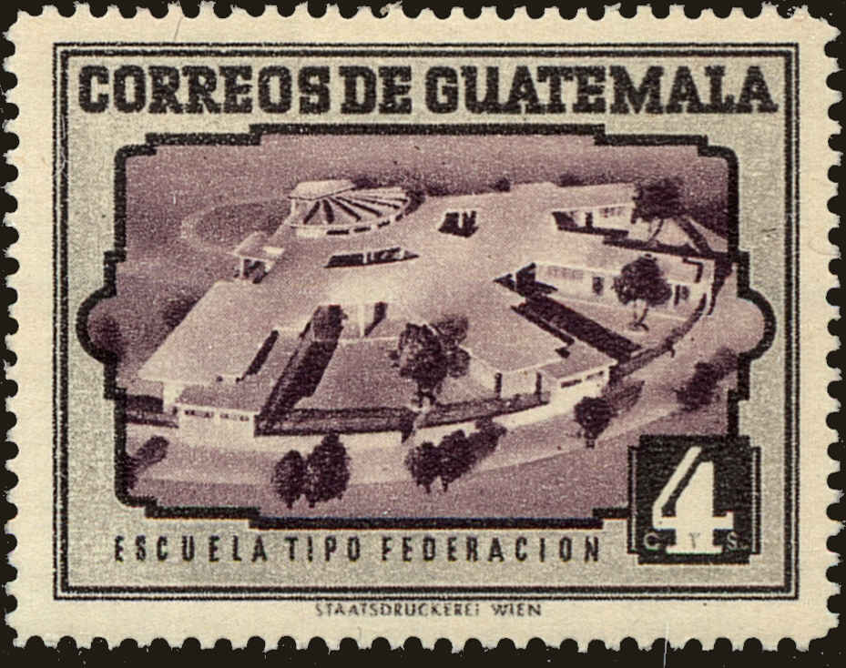 Front view of Guatemala 342 collectors stamp