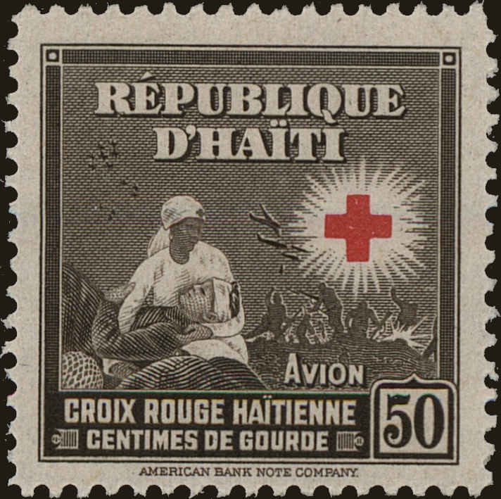 Front view of Haiti C27 collectors stamp