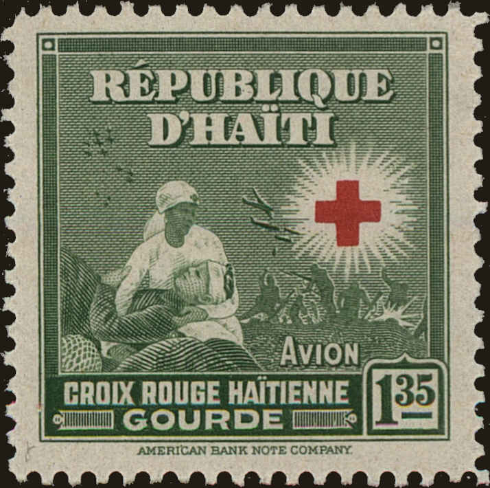 Front view of Haiti C31 collectors stamp