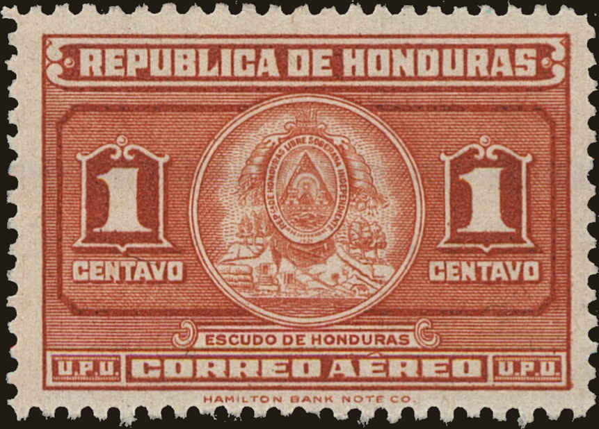Front view of Honduras C155 collectors stamp