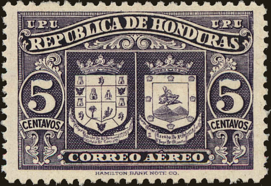 Front view of Honduras C157 collectors stamp