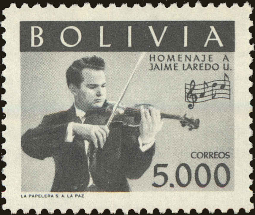 Front view of Bolivia 428 collectors stamp