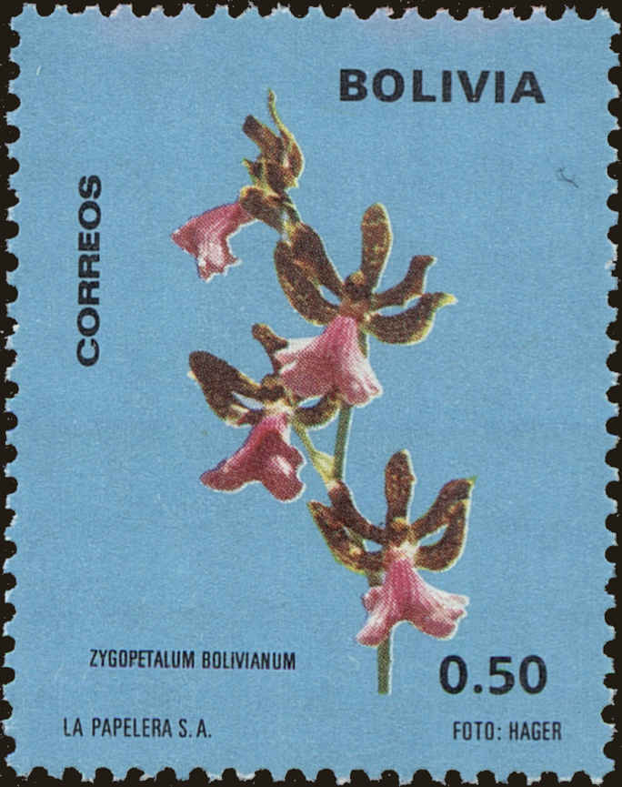 Front view of Bolivia 559 collectors stamp