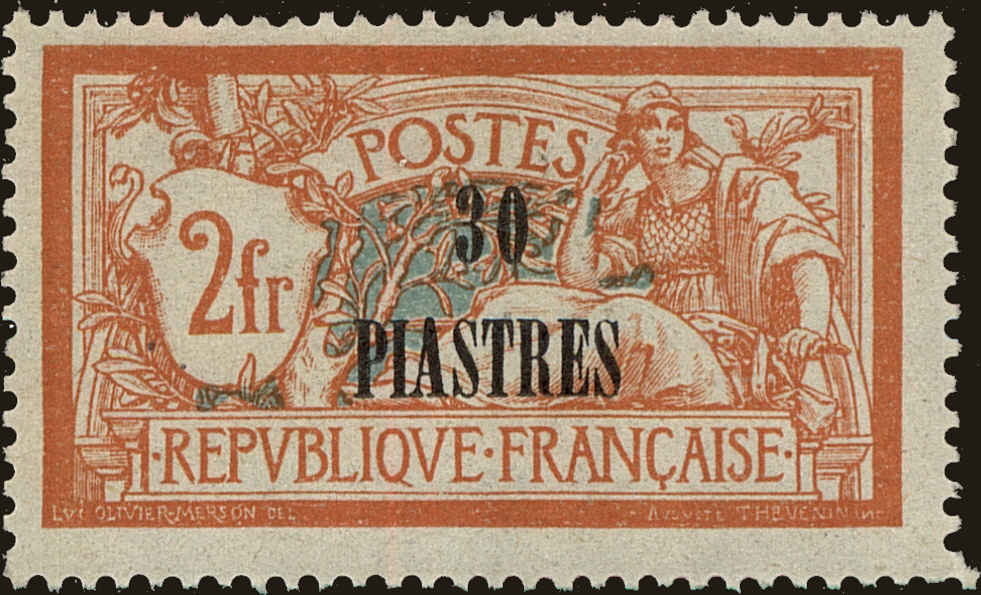 Front view of French Offices in Levant 48 collectors stamp