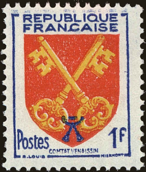 Front view of France 785 collectors stamp