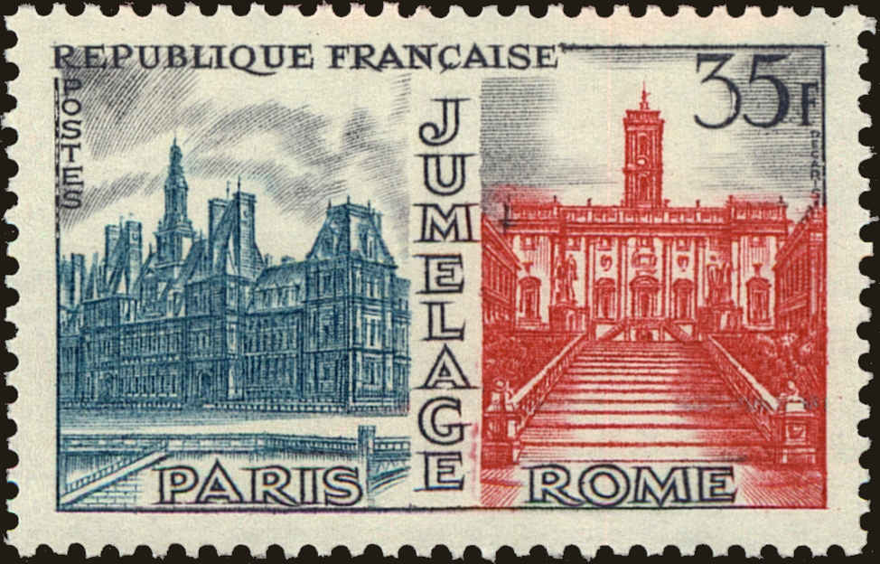 Front view of France 892 collectors stamp