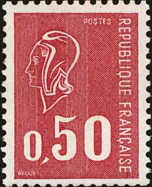 Front view of France 1293 collectors stamp