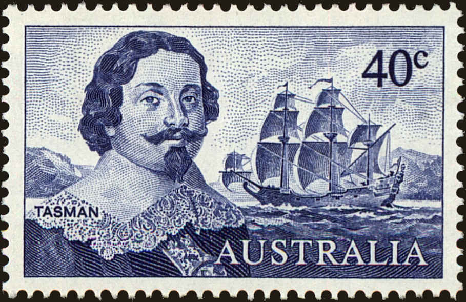 Front view of Australia 412 collectors stamp