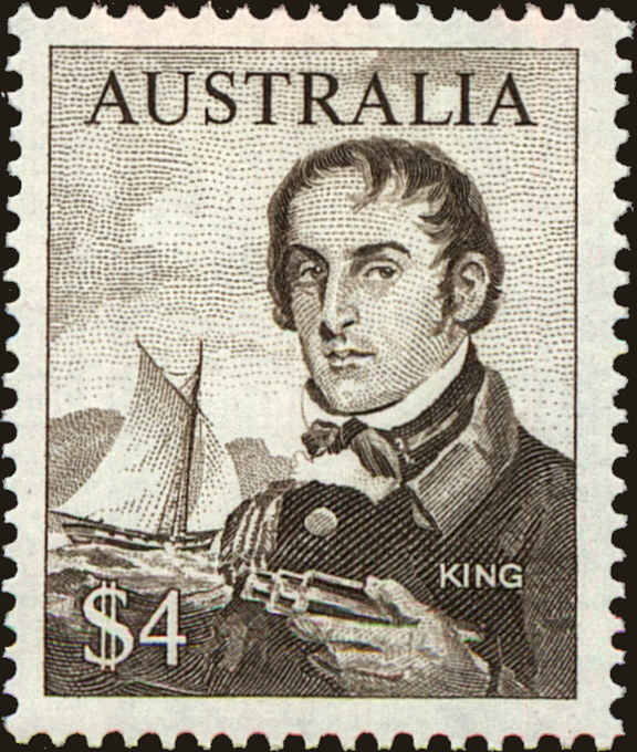 Front view of Australia 417 collectors stamp