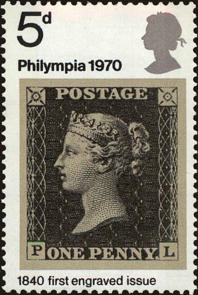 Front view of Great Britain 642 collectors stamp