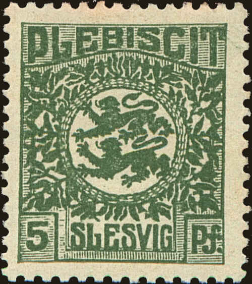 Front view of Schleswig 2 collectors stamp