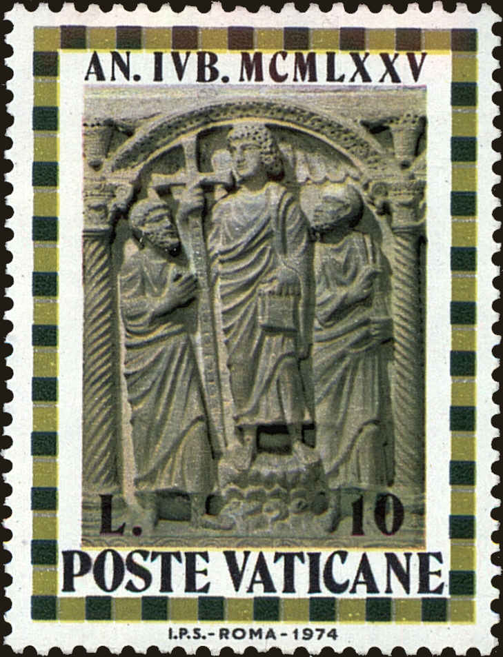 Front view of Vatican City 561 collectors stamp
