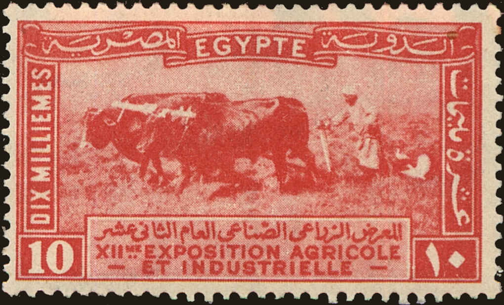 Front view of Egypt (Kingdom) 109 collectors stamp