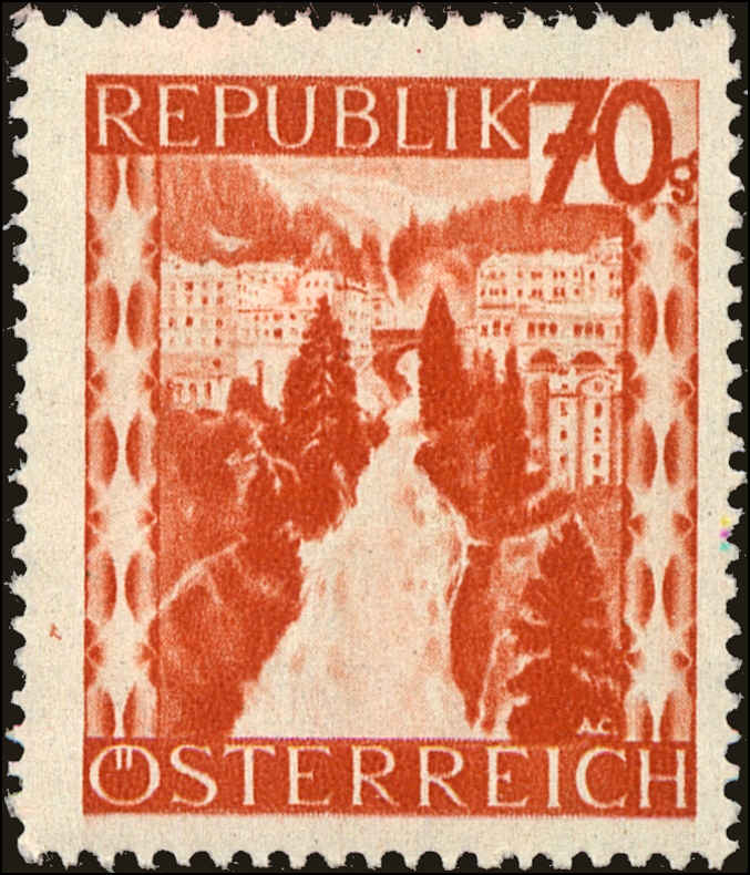 Front view of Austria 509 collectors stamp