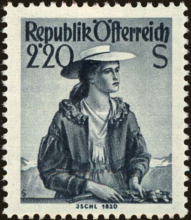 Front view of Austria 547 collectors stamp