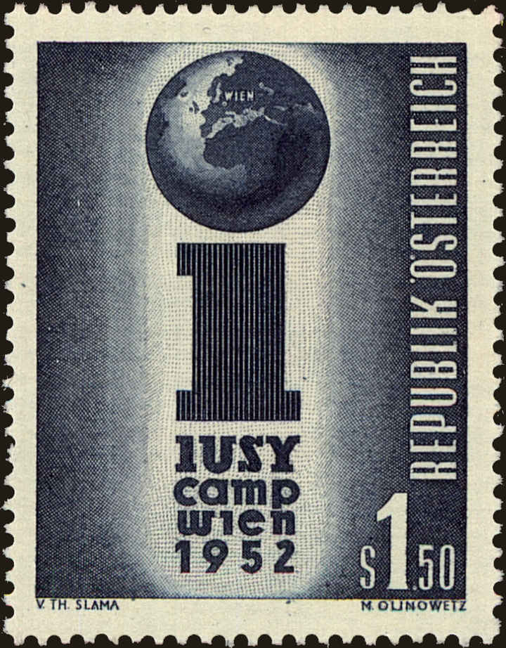 Front view of Austria 581 collectors stamp