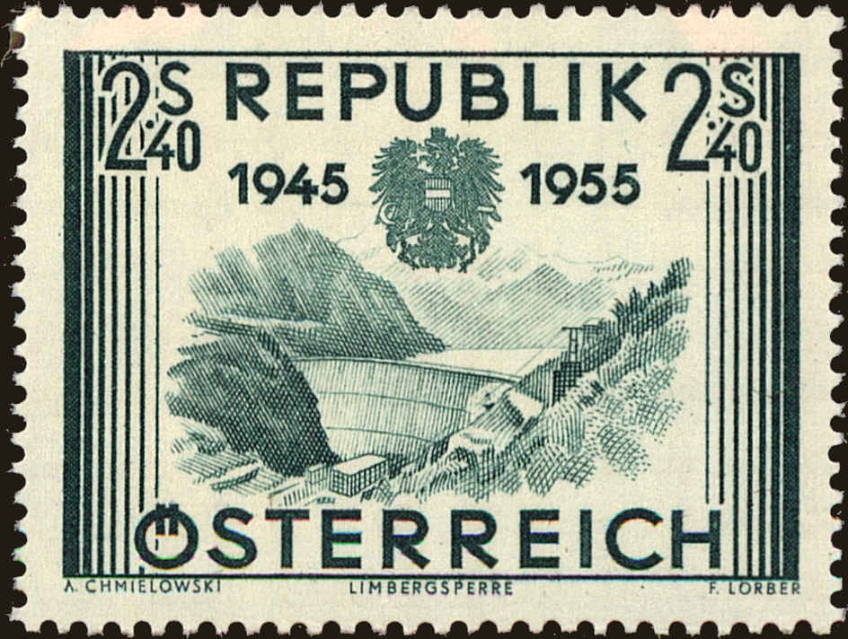 Front view of Austria 603 collectors stamp