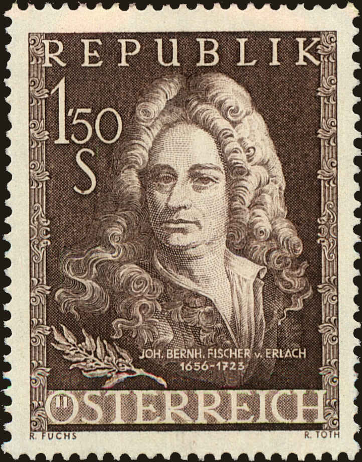 Front view of Austria 613 collectors stamp
