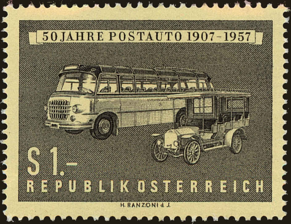 Front view of Austria 617 collectors stamp