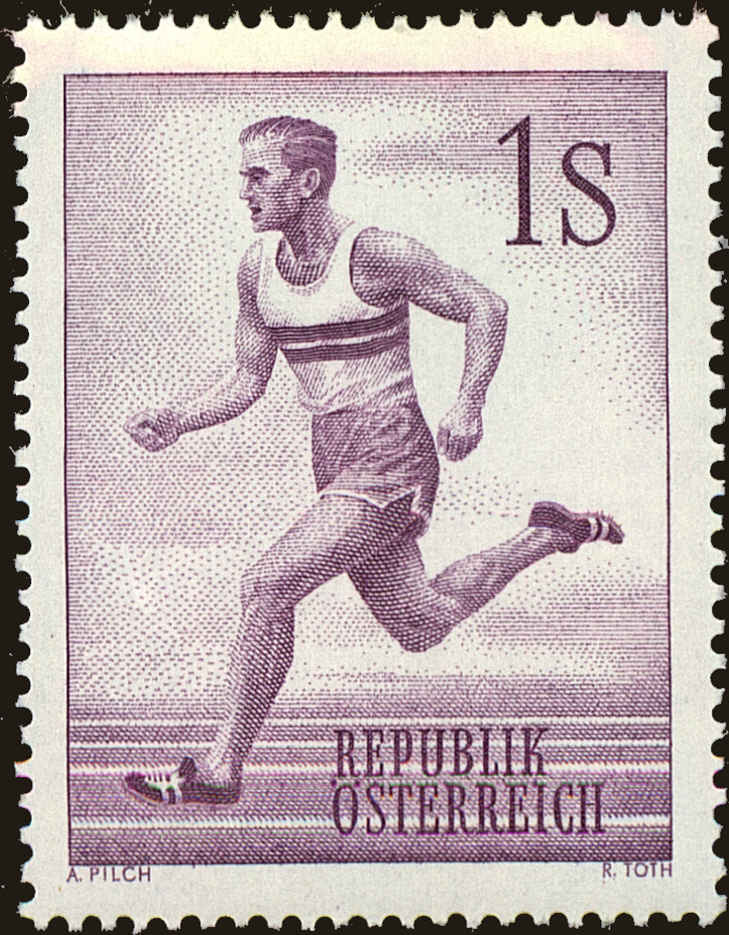 Front view of Austria 647 collectors stamp