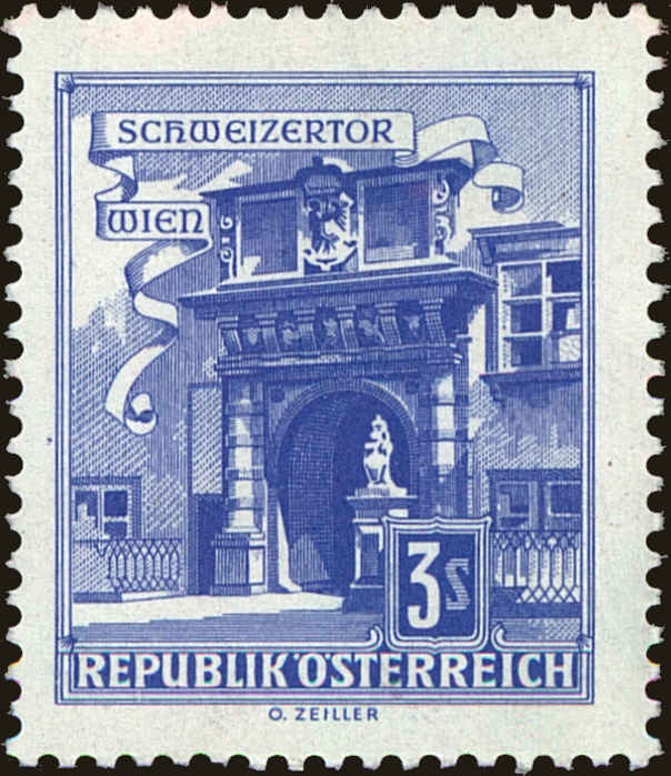 Front view of Austria 699 collectors stamp