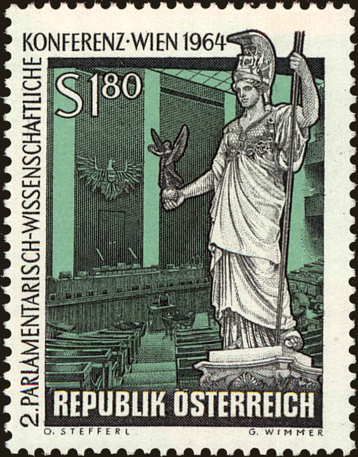 Front view of Austria 726 collectors stamp