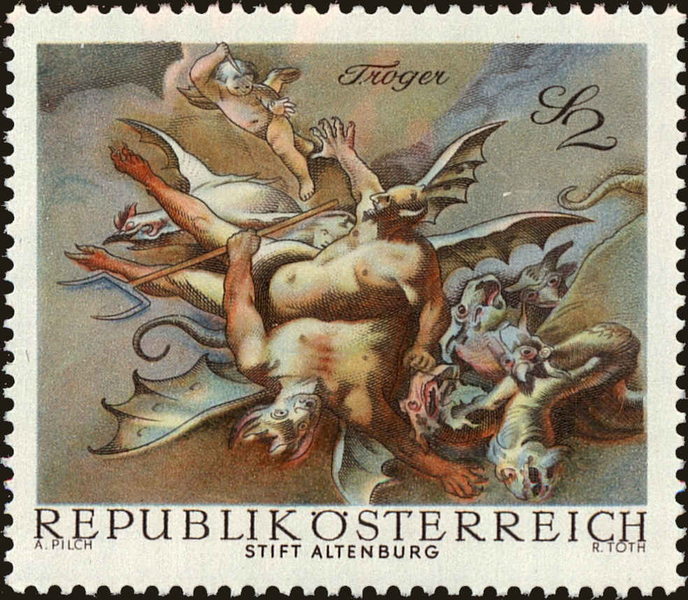 Front view of Austria 825 collectors stamp