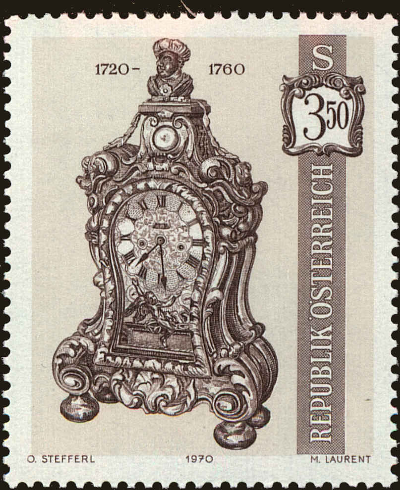 Front view of Austria 869 collectors stamp