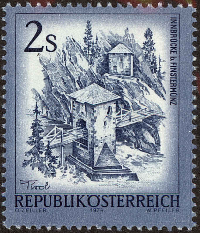 Front view of Austria 961 collectors stamp