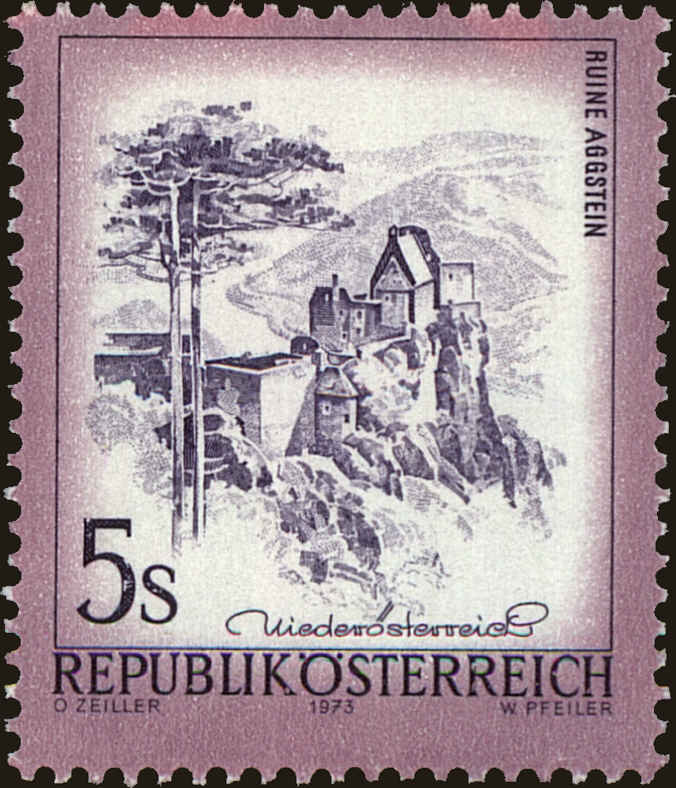 Front view of Austria 966 collectors stamp