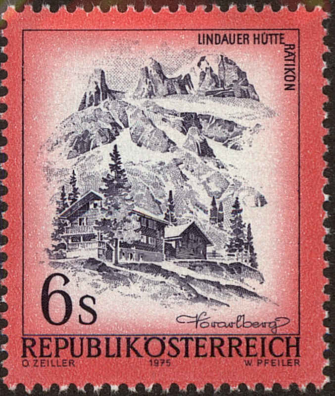 Front view of Austria 967 collectors stamp