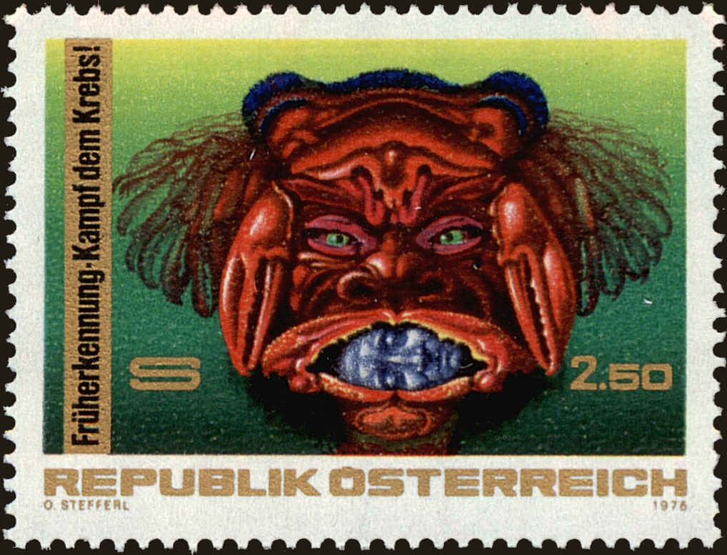 Front view of Austria 1043 collectors stamp
