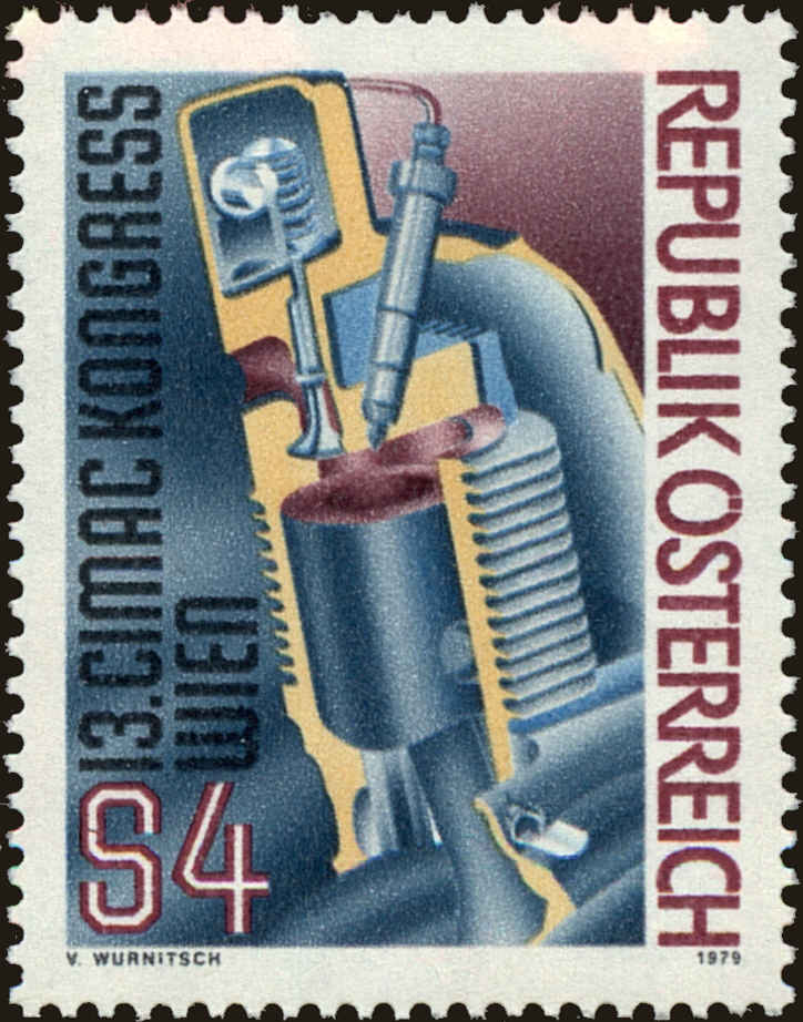 Front view of Austria 1122 collectors stamp
