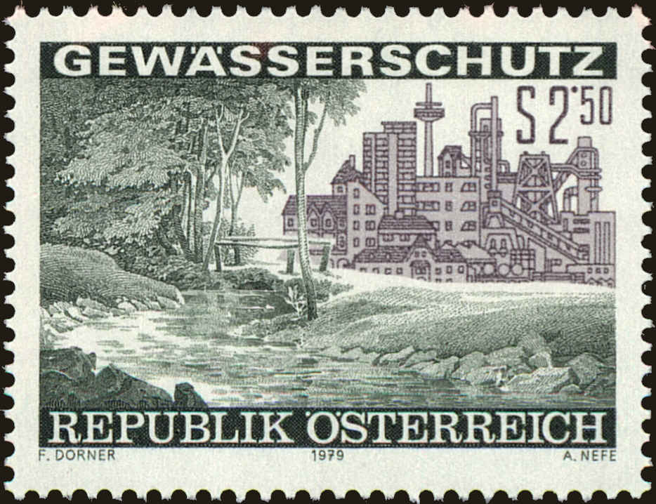 Front view of Austria 1124 collectors stamp