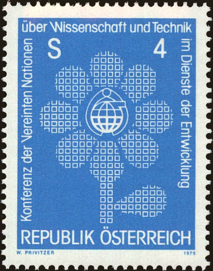 Front view of Austria 1128 collectors stamp