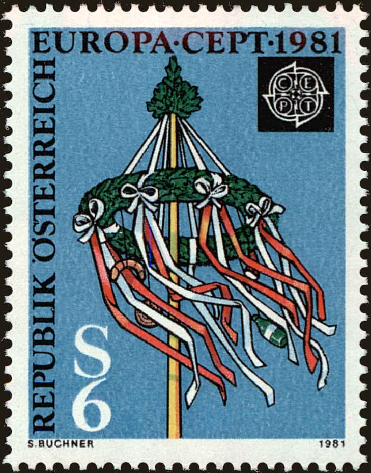 Front view of Austria 1178 collectors stamp