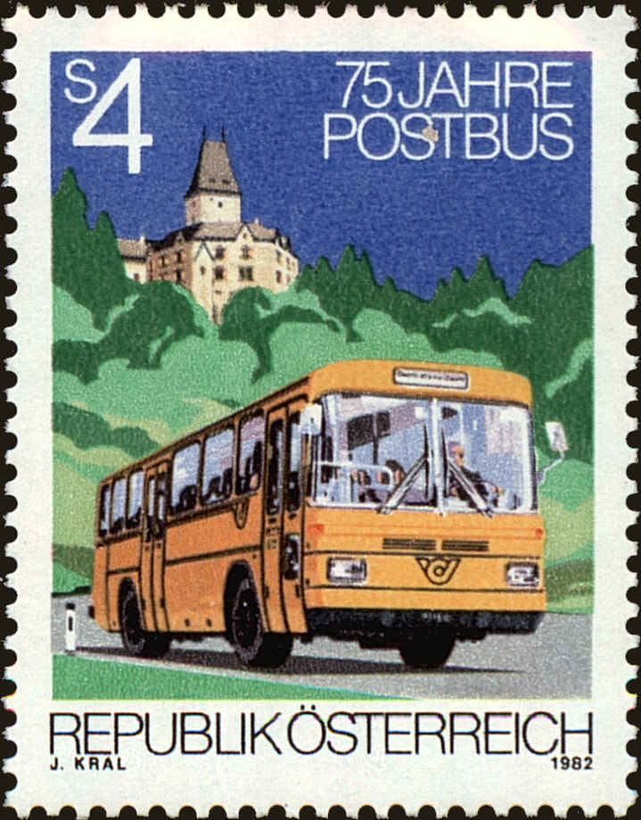Front view of Austria 1218 collectors stamp